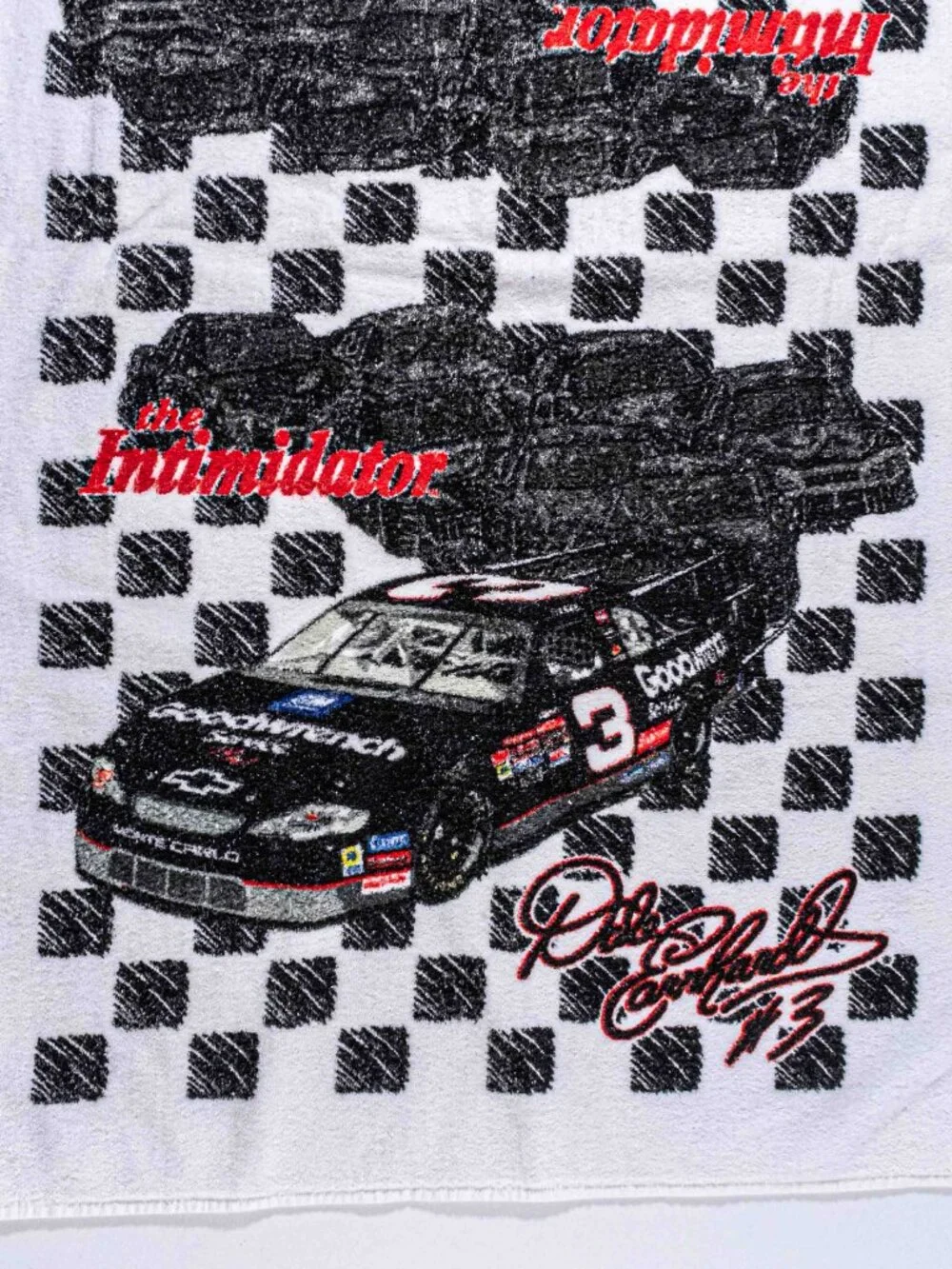 VTG Dale Earnhardt Nascar Towel Beach Bath The Intimidator GM Goodwrench 46x27